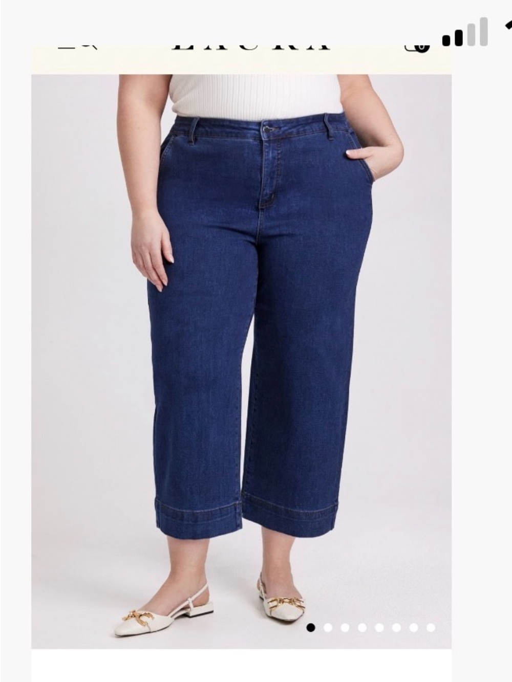 Laura Wide Leg Cropped Jeans
